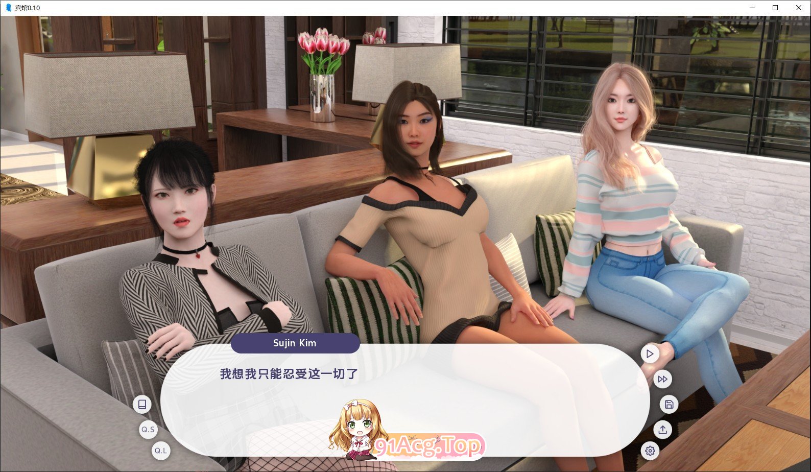 [欧美SLG/汉化/动态]宾馆V0.2.6 AI汉化版[PC+安卓][FM/3.5G/百度]-第5张-游戏-飞雪ACG