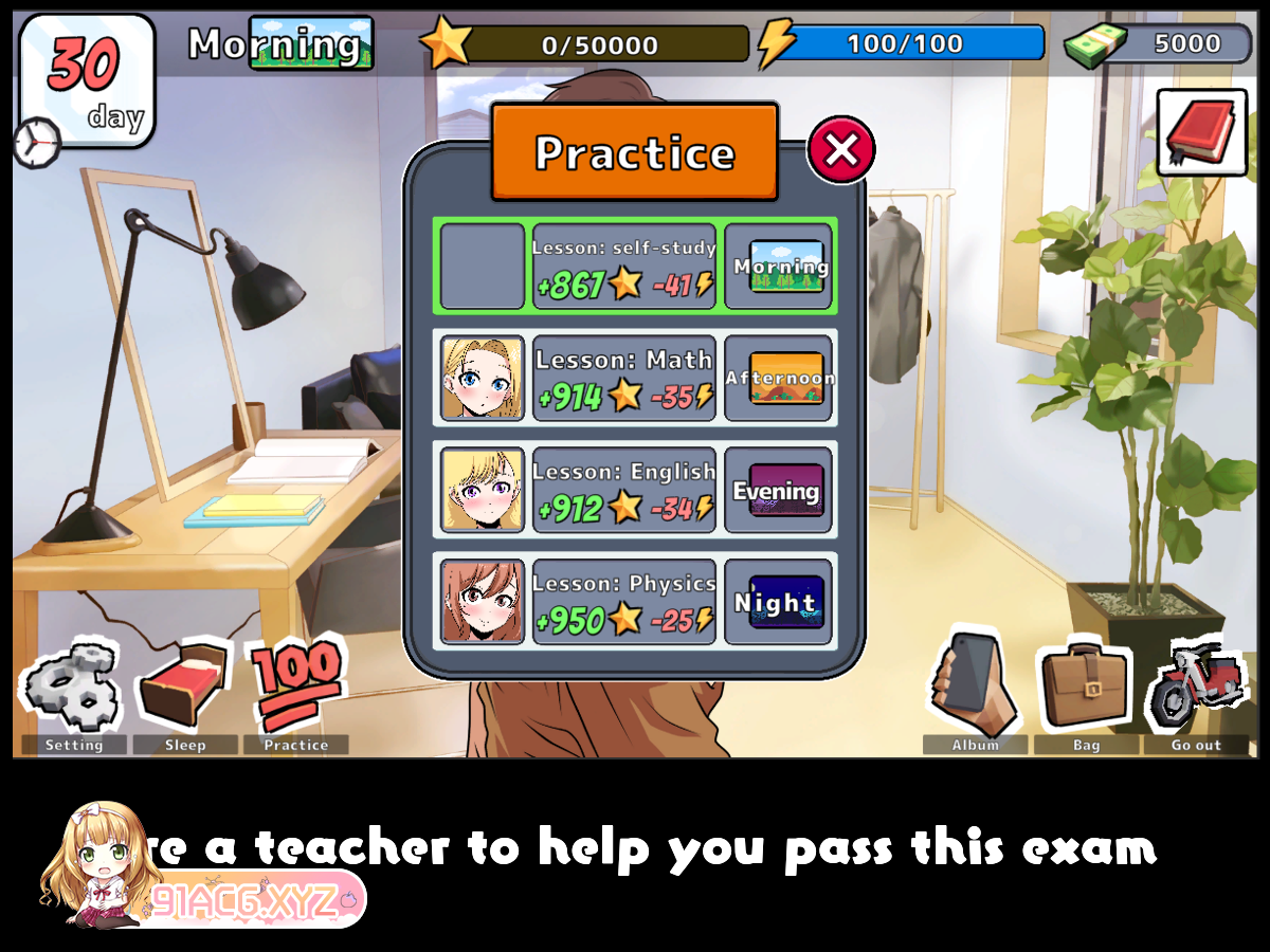 [SLG/PC/机翻汉化] 距离考试还有30天 30 days left until the exam v1.0 [FM/2.6G/夸克OD]-第7张-游戏-飞雪ACG