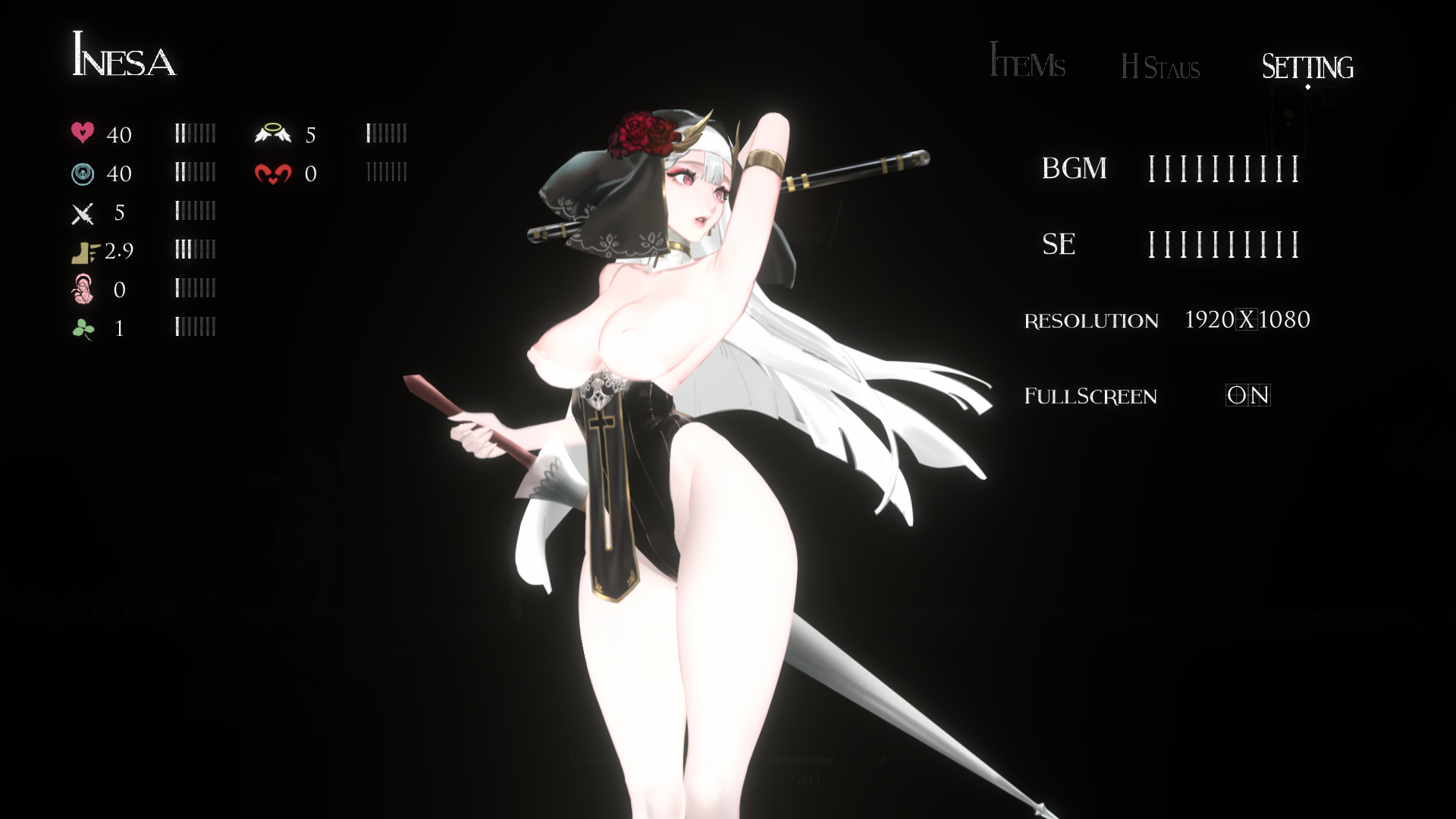 [ACT/汉化] 棘罪修女-伊妮莎 ThornSin V0.75 官方中文版★白丝高跟 [多空/4.5G/微云直连]-第4张-游戏-飞雪ACG