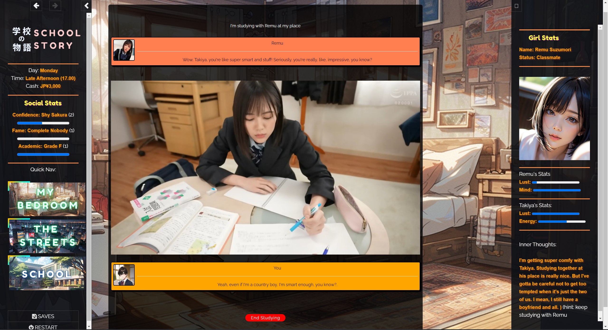 [SLG/针仁/HTML] 学笑の勿语 Gakko No Monogatari V0.19 浏览器汉化 [15.5G/FM/WY]-第2张-游戏-飞雪ACG