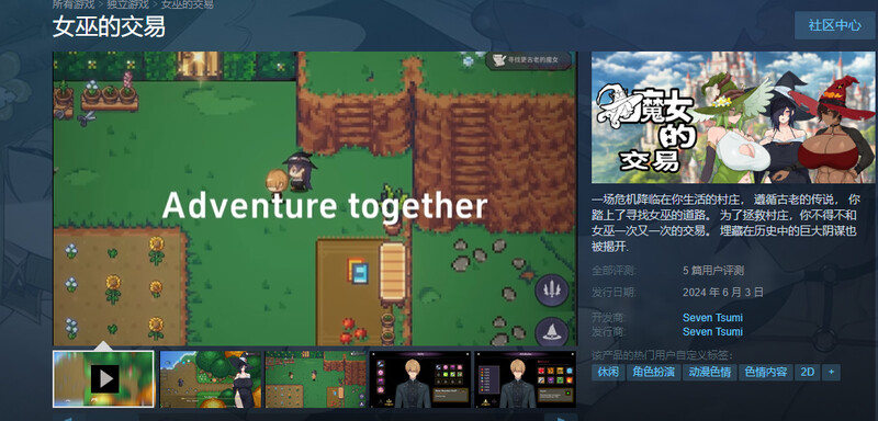 ST6月新坐【柔鸽RPG/报如据如/2C】钕巫地焦易（Witchs Deal）V1.0 STEAM官忠【1.60G/FM-百度直连】-第2张-游戏-飞雪ACG