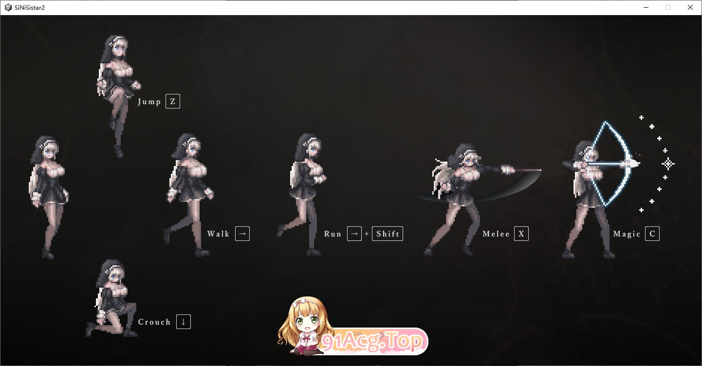[神作ACT/全动态]哥特少女勇与魔城2 SiNiSistar2 V1.1.0 官方中文正式版+存档+mod[更新][FM/2.8G/百度]-第3张-游戏-飞雪ACG