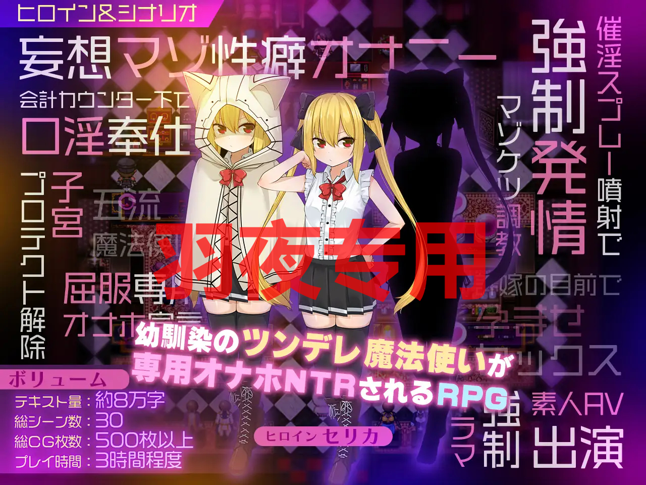 【RPG/AI智能翻译/更新】セリカマギア ～又馴染のツンデレ磨法使いが専拥オナホNTRされる亡都アダルトショップ編～ Ver1.05【1.6G/度盘】-第2张-游戏-飞雪ACG