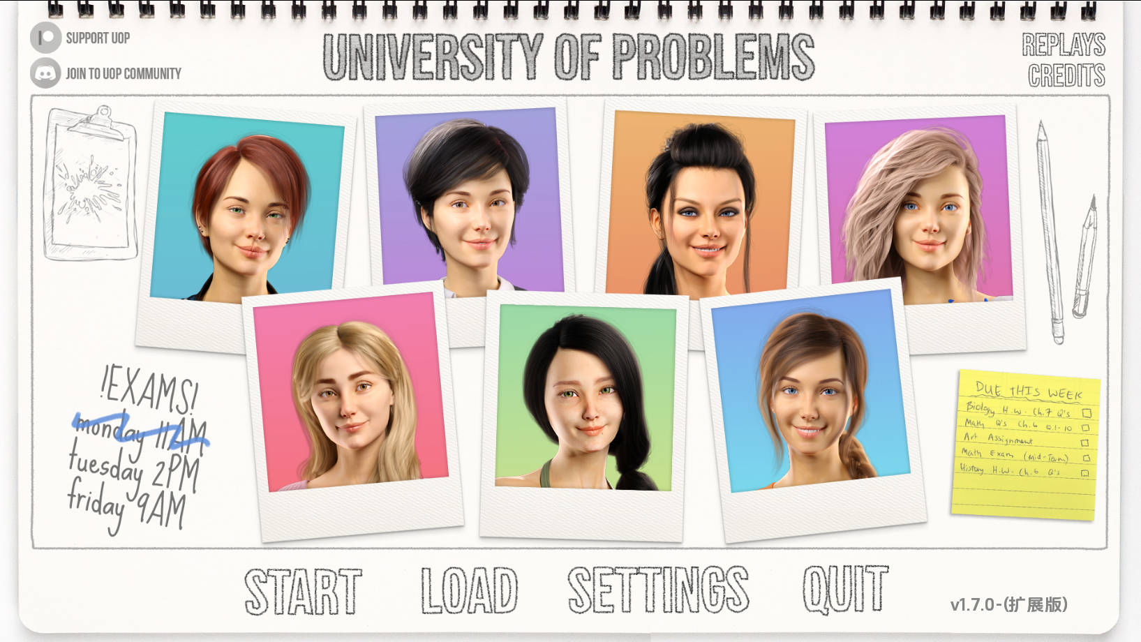 [SLG/汉化/冻泰] 问题达学 学院晴缘/University of Problems v1.7.0 AI汉化 [12.2G/FM/WY]-第1张-游戏-飞雪ACG