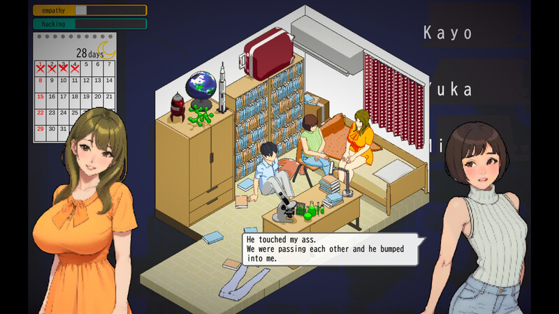 ST10月新坐【纱盒SLG/牛投人NTR/都市升或/像素冻泰】东京钕达学升：输呆紫与蜂紫（Tokyo College Girls : The Nerd &amp-第10张-游戏-飞雪ACG